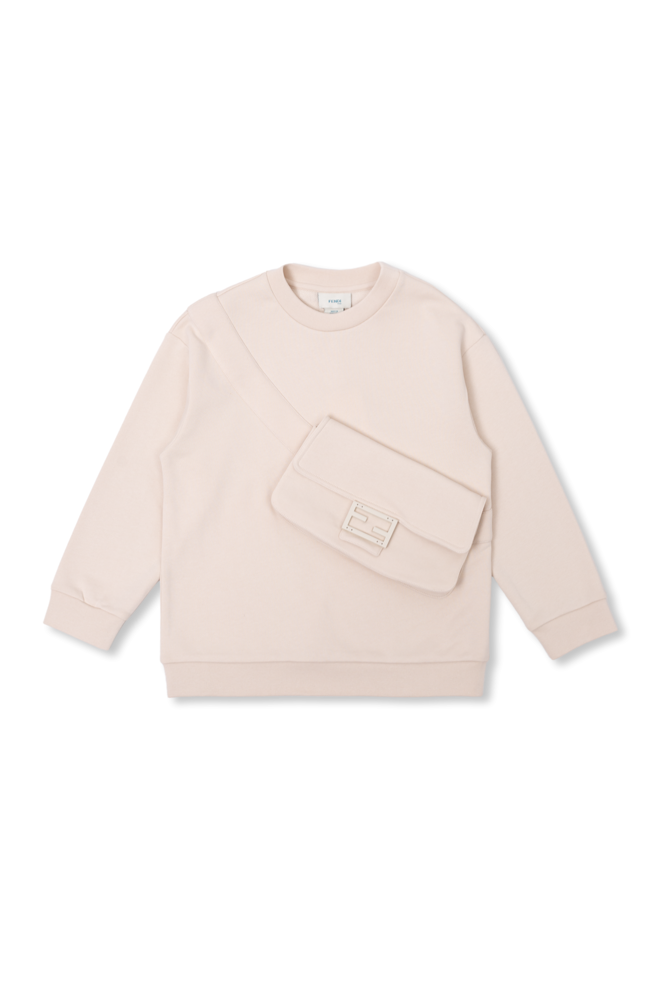 Cream Sweatshirt with pocket Fendi Kids Vitkac GB